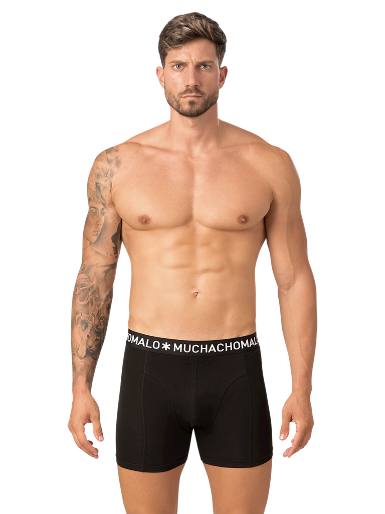 Soft black boxer